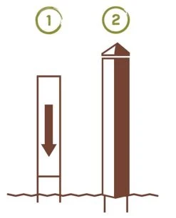 Be Proud Art Pole -Bird Haven Outlet Store Art Pole Installation