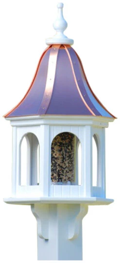 Copper Roof Gazebo Bird Feeder Bell Shape - 28x12 -Bird Haven Outlet Store BF12 BC PANELS
