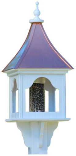 Copper Roof Bird Feeder Square Gazebo - 36x14 -Bird Haven Outlet Store BF14 SQ BC