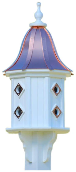 Copper Roof Dovecote Birdhouse 36x14- 8 Portals -Bird Haven Outlet Store BH14 8CP BC BELL