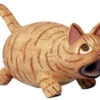 Orange Tabby Fat Cat Wood Birdhouse