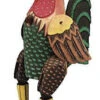 Big Hanging Rooster Wooden Birdhouse