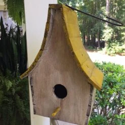 Boho Chalet Hanging Birdhouse- 4 Colors -Bird Haven Outlet Store Boho Chalet Hanging Birdhouse3