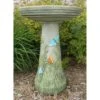 Butterfly Meadow Bird Bath-Locking Top
