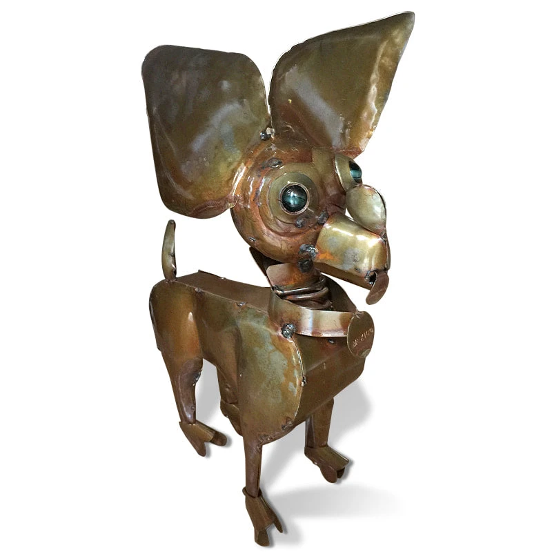 Chihuahua Metal Yard Sculpture 2 Chihuahua Metal Yard Sculpture - Image 2
