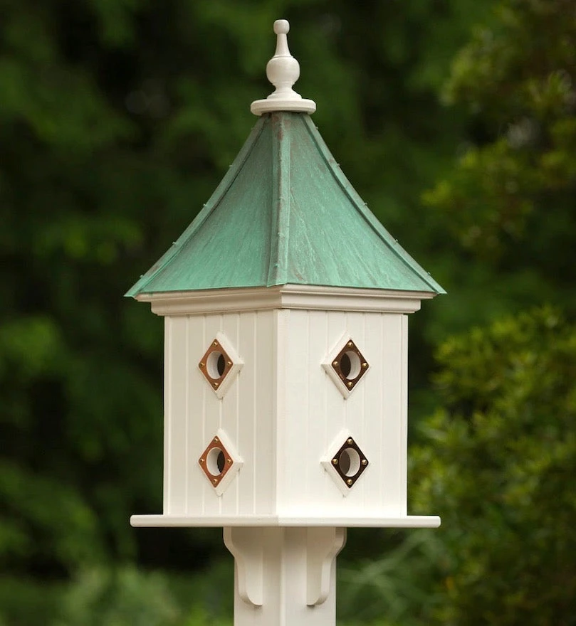 Copper Roof Birdhouse 28x12- 8 Portals 1 Copper Roof Birdhouse 28x12- 8 Portals