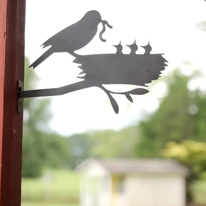 Mama Feeding Chicks Garden Sculpture 2 Mama Feeding Chicks Garden Sculpture - Image 2