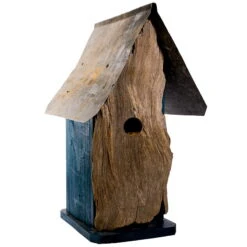 Natural Log Front Birdhouses -Bird Haven Outlet Store Natural Log Front Birdhouse 1A