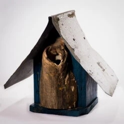 Natural Log Front Birdhouses -Bird Haven Outlet Store Natural Log Front Birdhouse 4A
