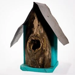 Natural Log Front Birdhouses -Bird Haven Outlet Store Natural Log Front Birdhouse 5A