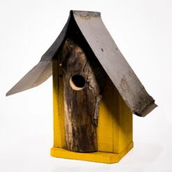 Natural Log Front Birdhouses -Bird Haven Outlet Store Natural Log Front Birdhouse 6A
