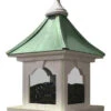 Copper Roof Bird Feeder With Large Capacity - Hanging