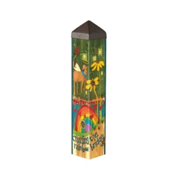20" Vinyl Art Poles - 7 Designs -Bird Haven Outlet Store Rainbow Bridge Dog Art Pole