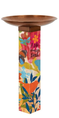 Sentimental Journey Tall Bird Bath