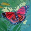 Ceramic Art Tile-Butterfly 8x12