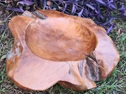 Decorative Teak Wood Bowls -Bird Haven Outlet Store Teak Bowl D