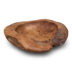 Natural Teak Root Bowls- 2 Sizes -Bird Haven Outlet Store Teak wood bowl 10 sm