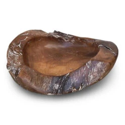 Natural Teak Root Bowls- 2 Sizes -Bird Haven Outlet Store Teak wood bowl 8