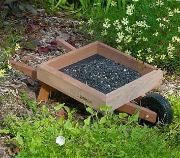 Wheelbarrow Ground Bird Feeder 2 Wheelbarrow Ground Bird Feeder - Image 2