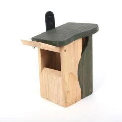 Natural Entry Wood Birdhouse -Bird Haven Outlet Store Wood Birdhouse Nest Cleanout Monitor