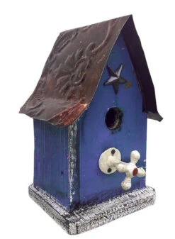 Barn Wood & Tin Rustic Birdhouses -Bird Haven Outlet Store barn wood birdhouse indigo
