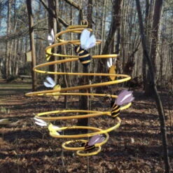 Nesting Materials With Large Bee Spinner 6 Nesting Materials With Large Bee Spinner -Bird Haven Outlet Store bee spinner garden decor