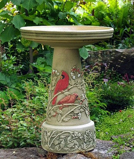 Cardinal Bird Bath With Locking Top 1 Cardinal Bird Bath With Locking Top