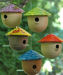 Ceramic Gourd Birdhouse