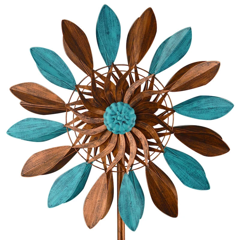 Large Kinetic Double Leaves Spinner 1 Large Kinetic Double Leaves Spinner