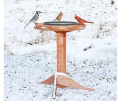 Tall Heated Bird Bath- Cedar Or Poly 5 Tall Heated Bird Bath- Cedar Or Poly -Bird Haven Outlet Store tall heated bird bath
