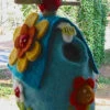 Felted Wool Birdhouse-Flower Power
